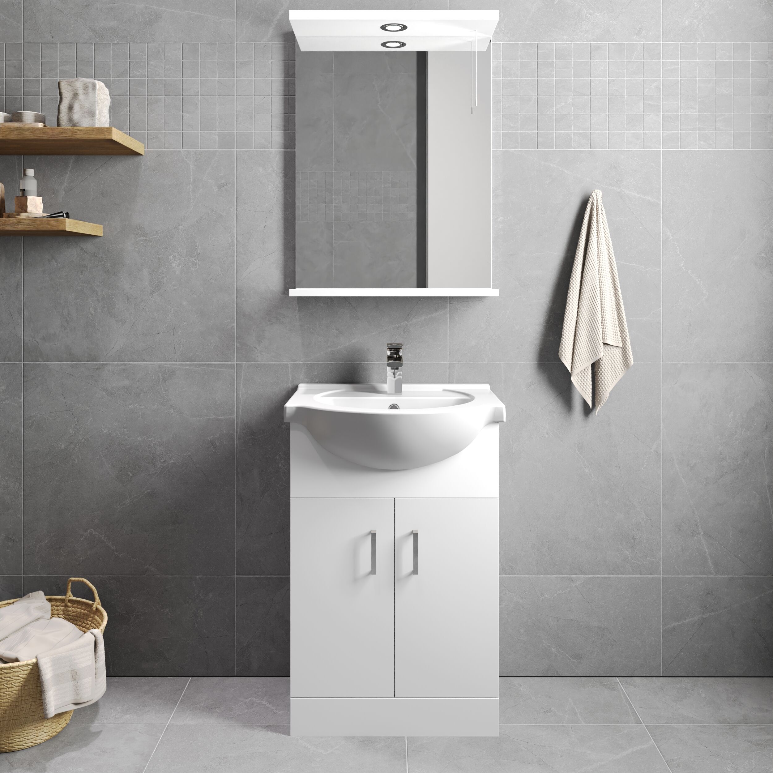 Gloss Finish Vanity Unit