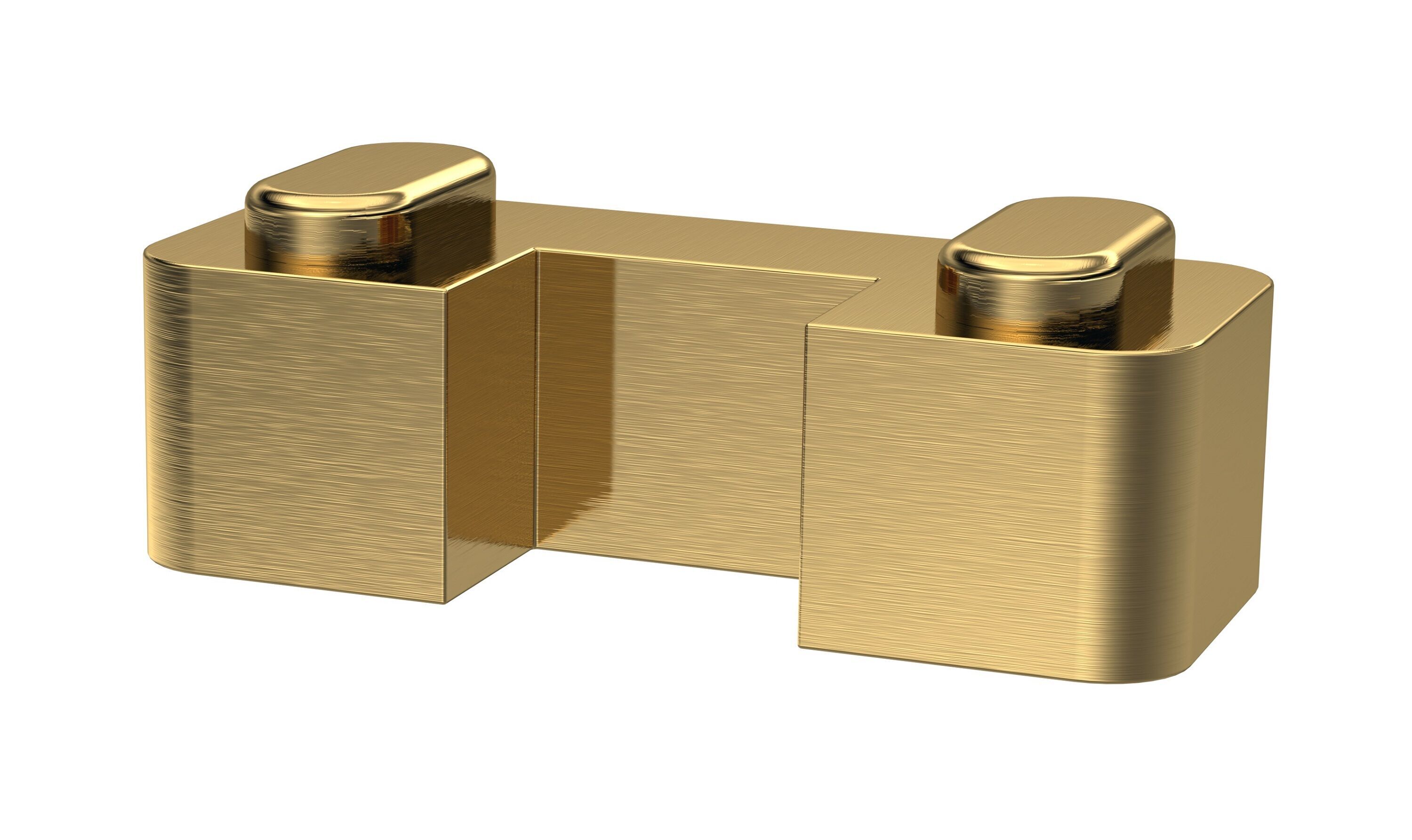 Hudson Reed, Nuie, Old London Brushed Brass Wetroom Screen Horseshoe Support